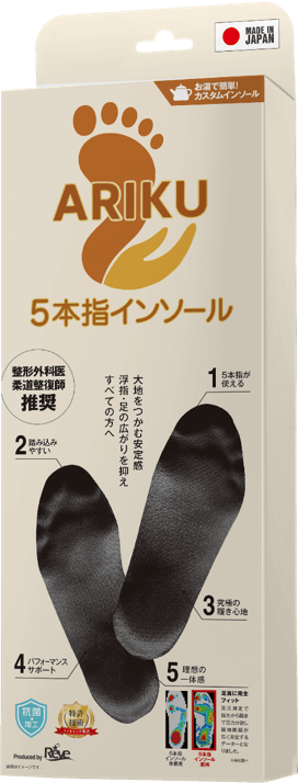 5本指インソールARIKU（ありく）